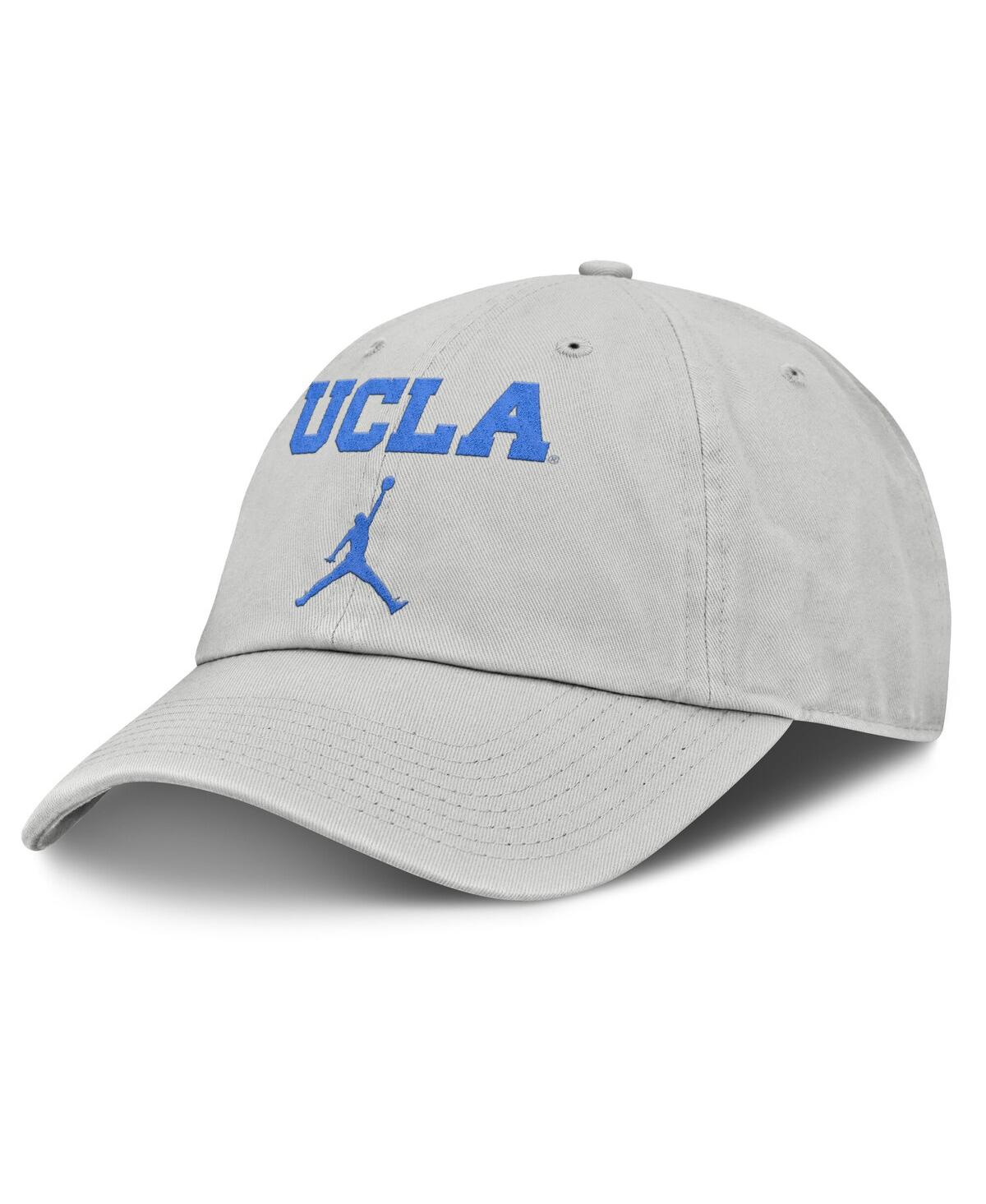 Jordan Men's Gray Ucla Bruins 2025 On-field Gameday Club Adjustable Hat In Gray