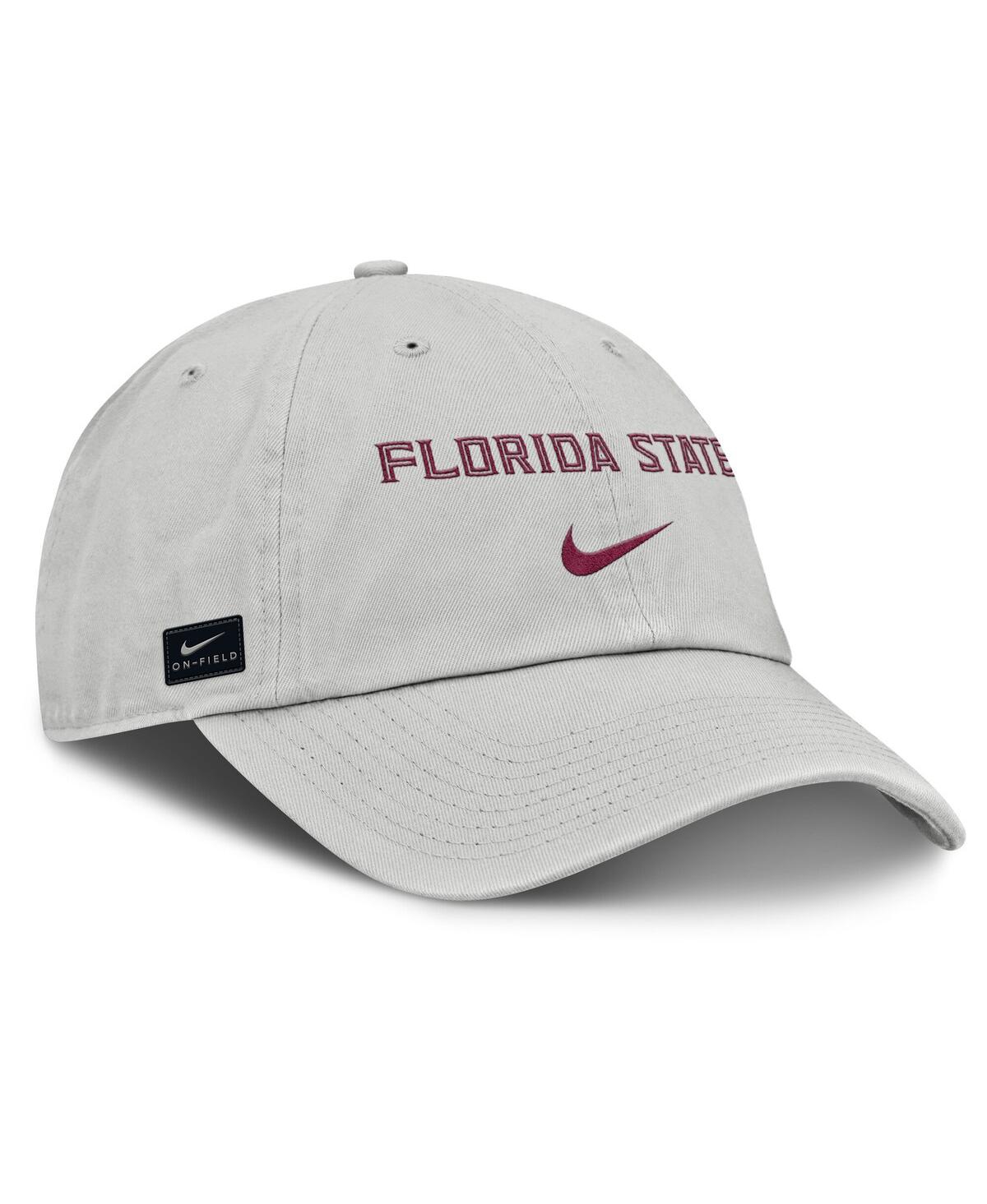 Nike Florida State Off-field Club Gameday  Men's College Adjustable Hat In Gray