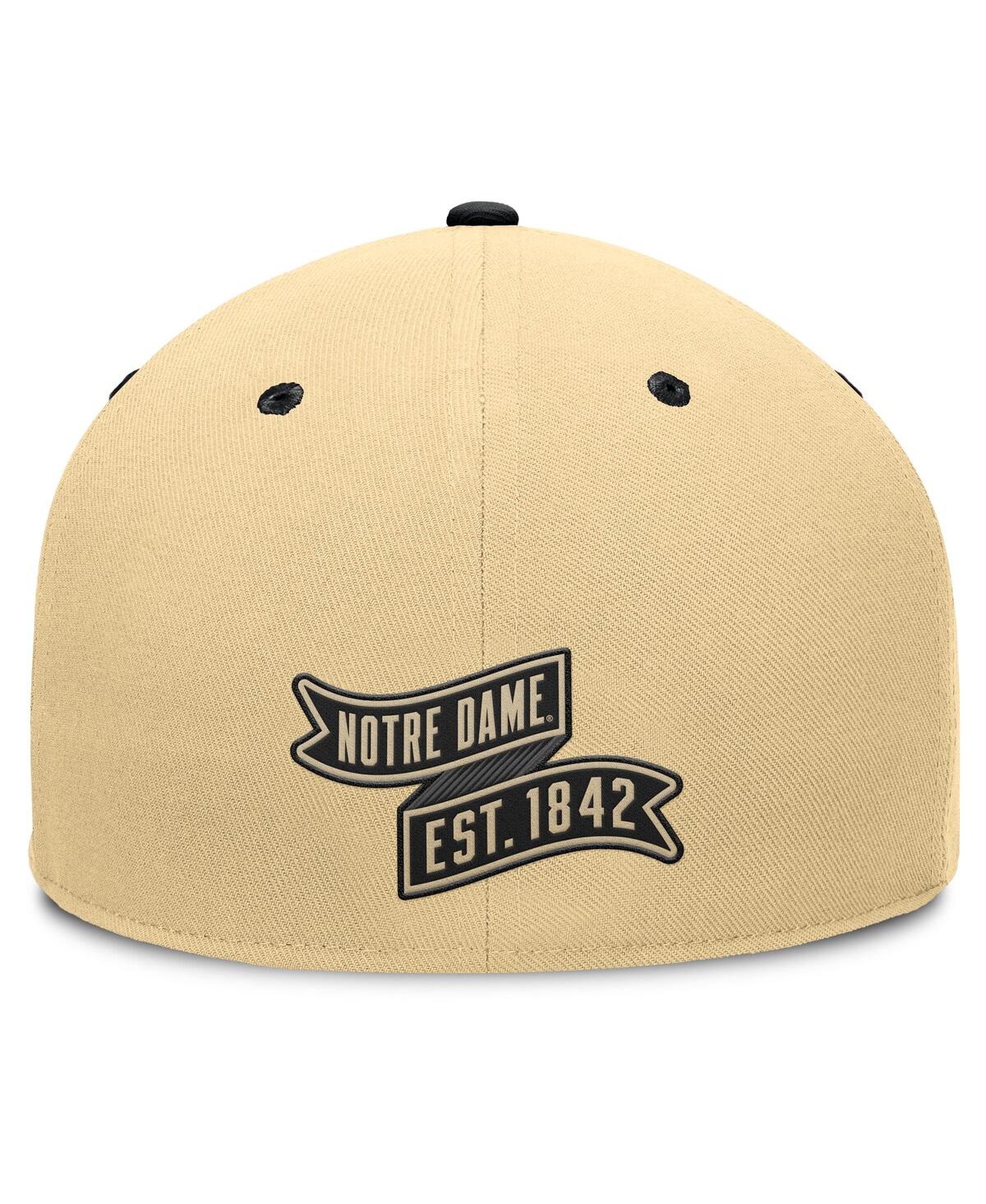 Fanatics Men's Gold/black Notre Dame Fighting Irish Balance Fitted Hat In Multi