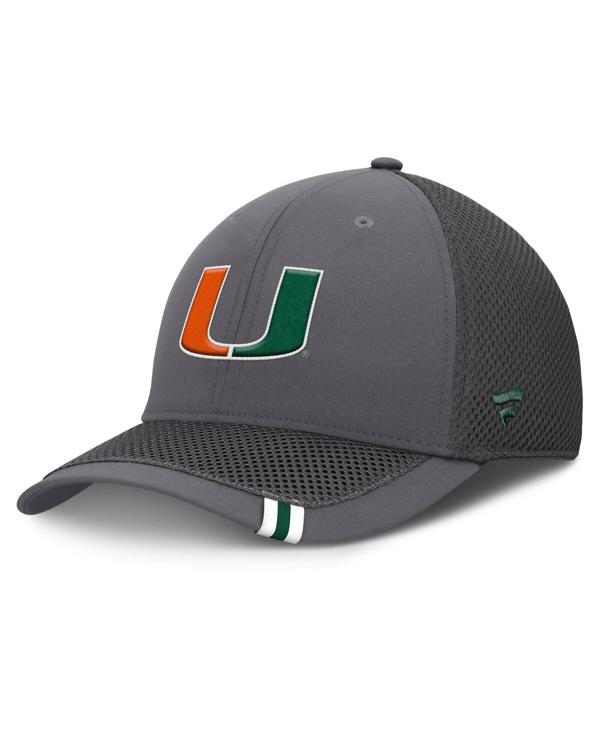Men's Gray Miami Hurricanes Clincher Flex Hat - Gray