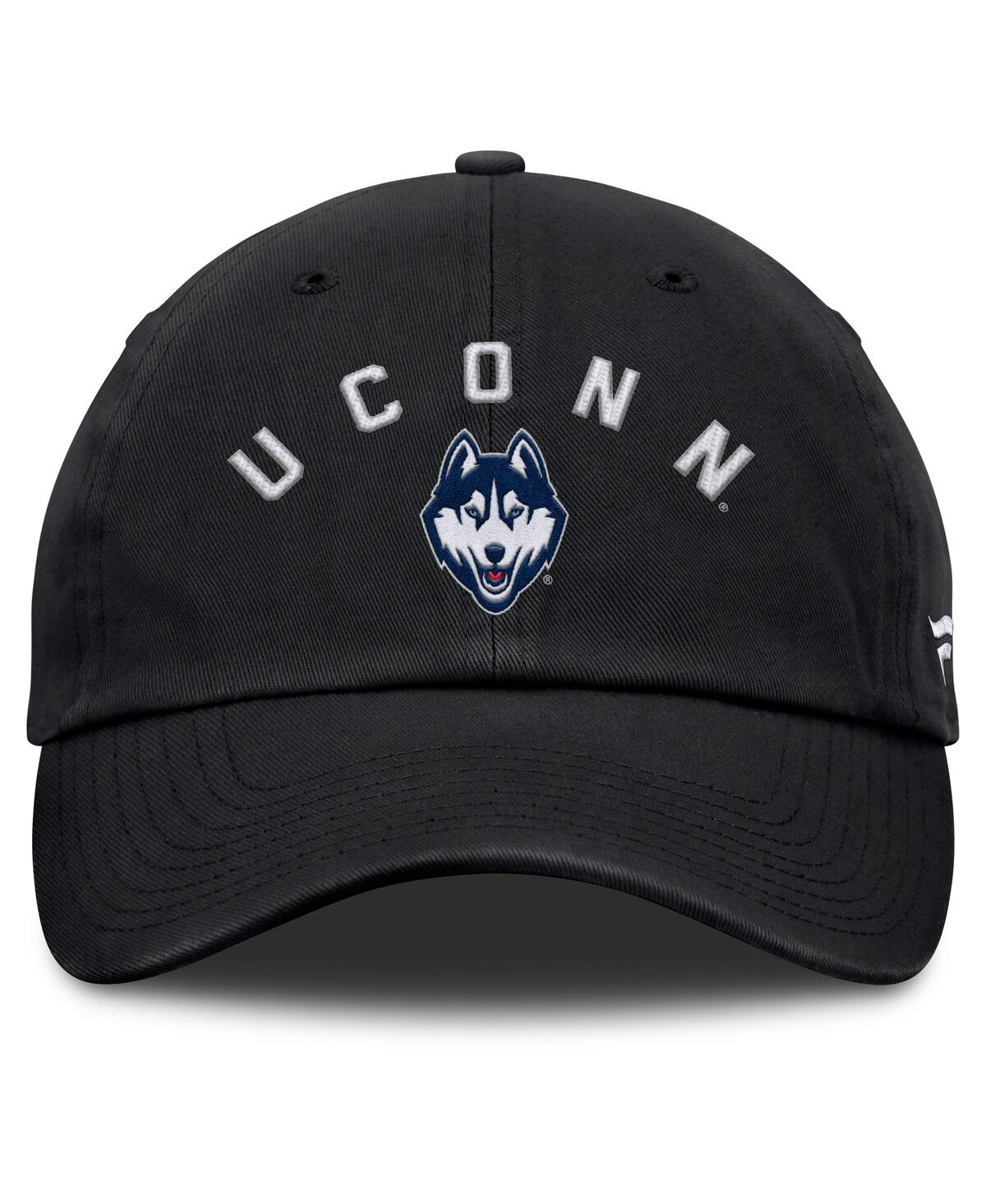 Fanatics Men's Black Uconn Huskies Myth Adjustable Hat In Black