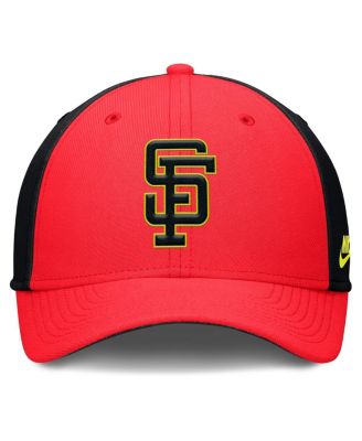 Men's Crimson/Black San Francisco Giants Neon 90s Rise Swoosh Flex Hat
