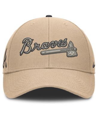 Men's Khaki Atlanta Braves Rise Adjustable Hat