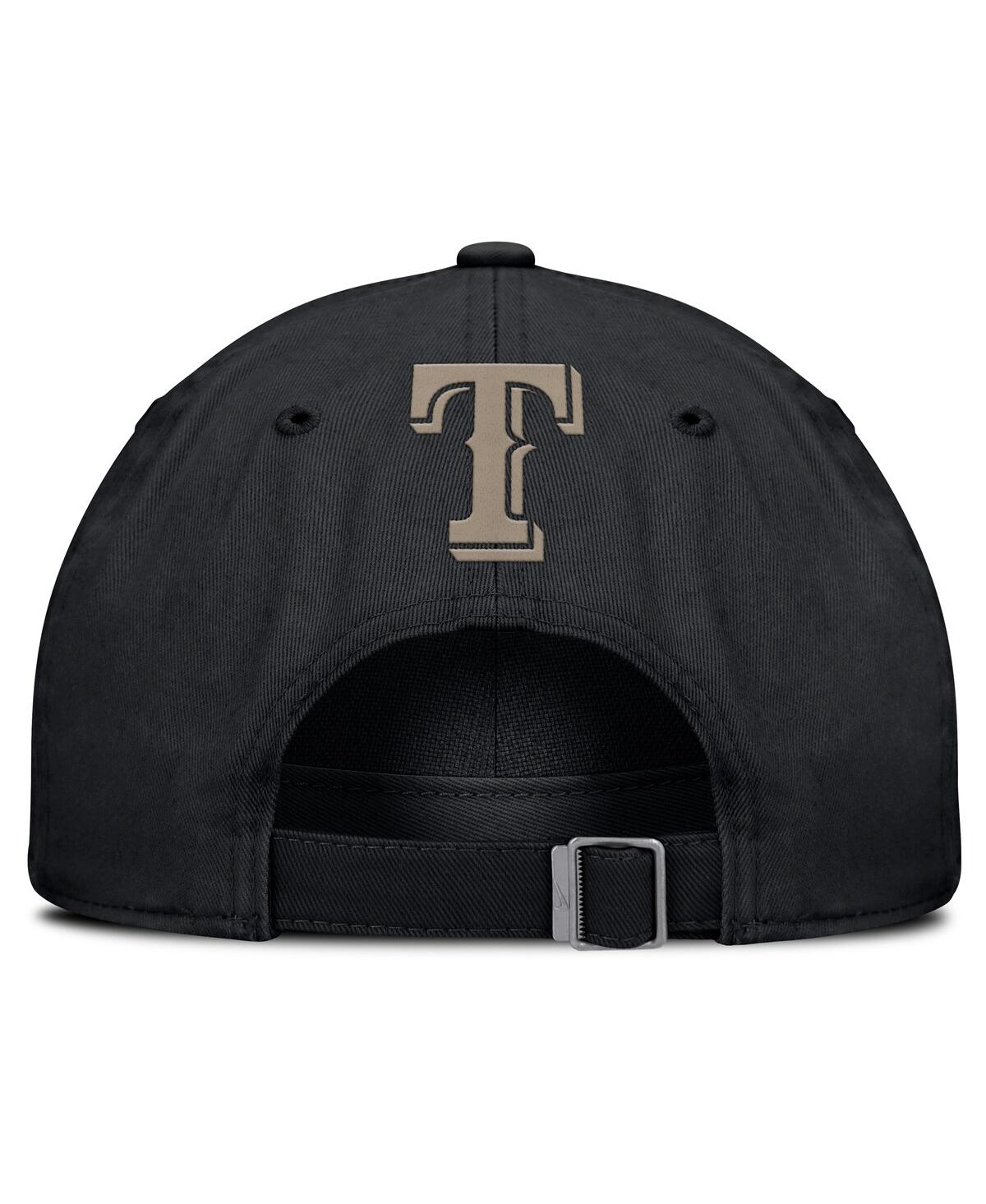 Nike Men's Black Texas Rangers Camo Pack Club Adjustable Hat In Black