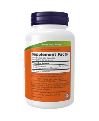 Cordyceps ,750 mg ,90 Vcaps