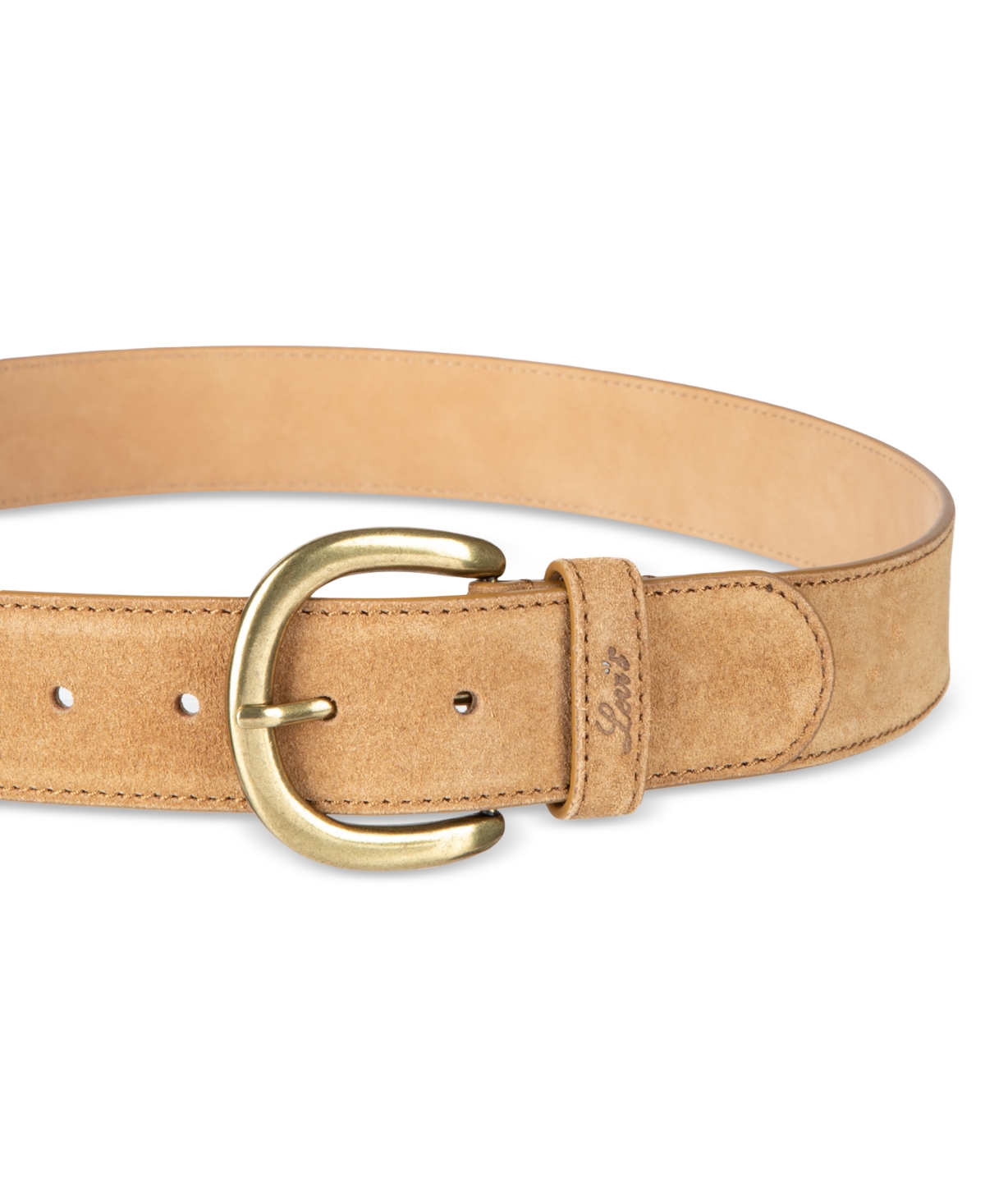 Levi's Stitched Edge Casual Belt In Brown