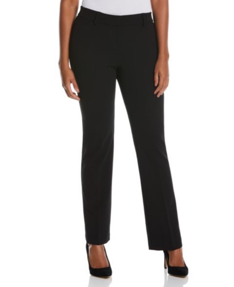 Женские брюки Rafaella Stretch Pull On Classic Fit Crepe, цвет: Чёрный