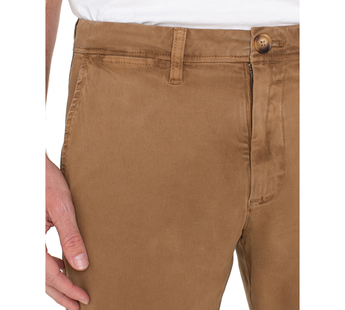 Liverpool Los Angeles Men's Relaxed Straight Pants In Brown