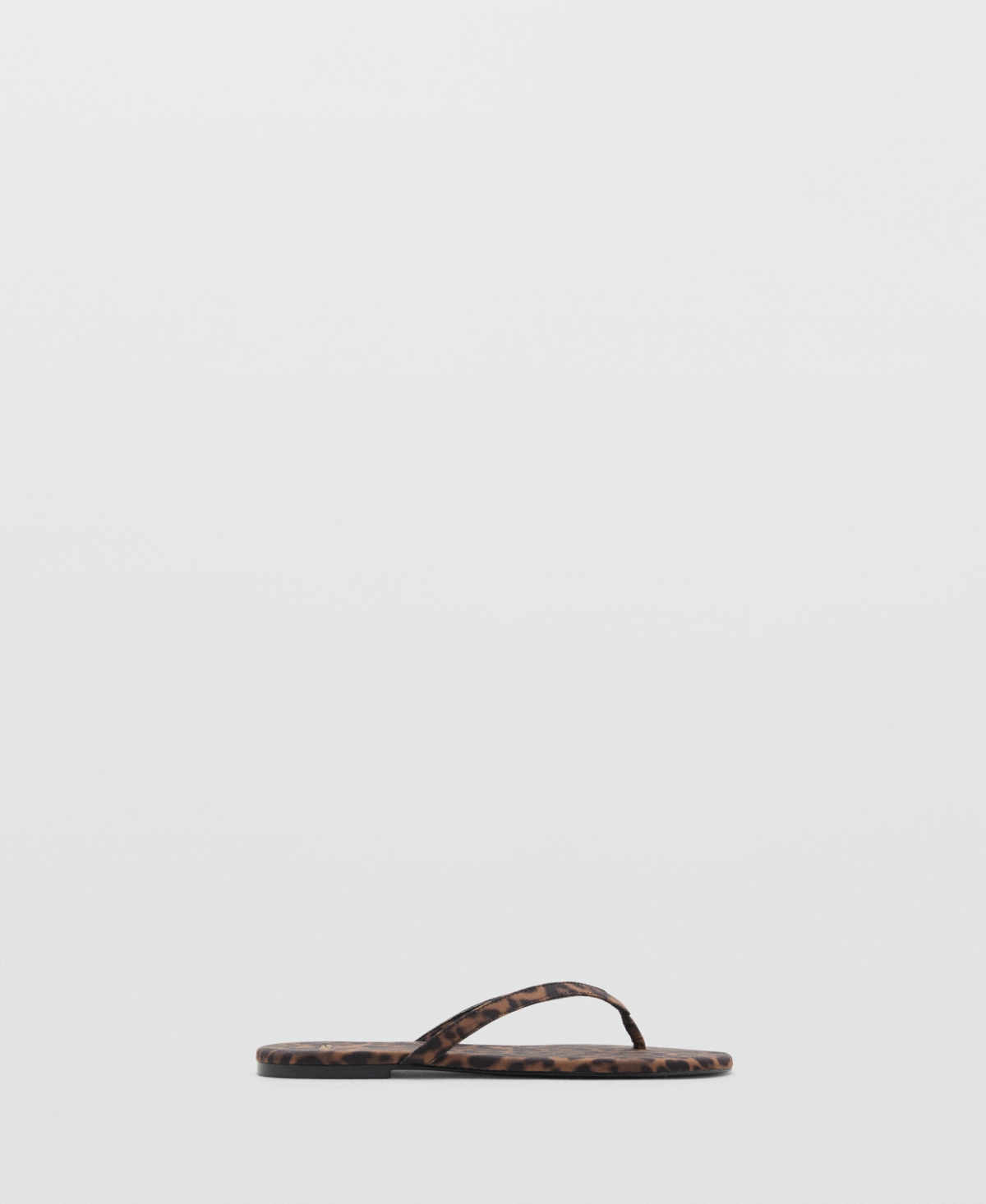 Mango Women's Leopard Print Strap Sandals In Black