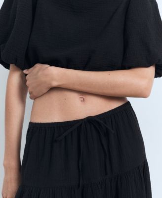 Women's Cotton Drawstring Skirt