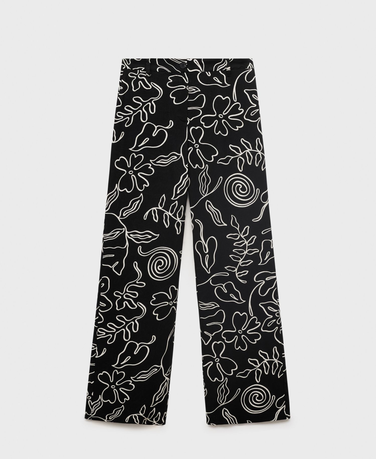 Women's Floral Print Straight Pants
