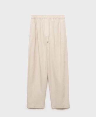 Women's Paper Bag Cotton Pants