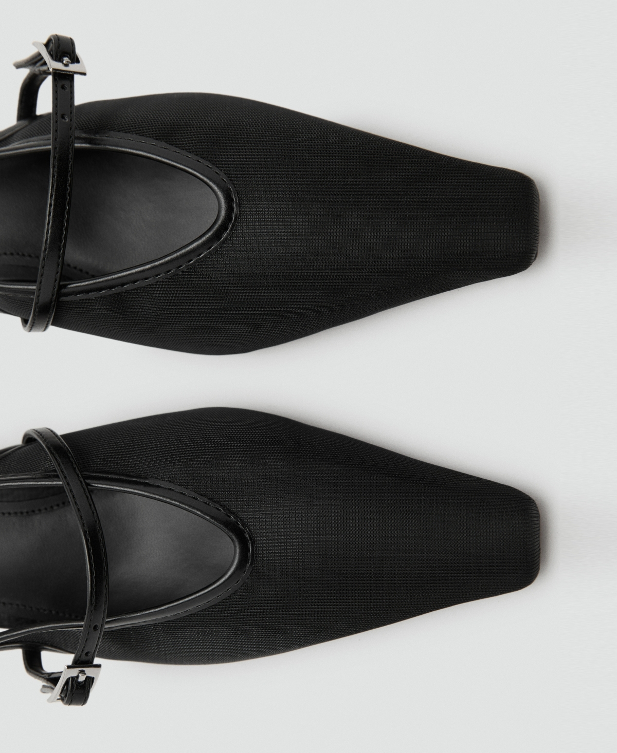 Mango Slingback Mule In Black