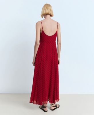 Women's Floral-Print Chiffon Dress