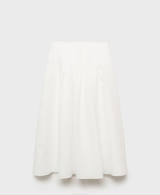 Women's Ramie Pleated Skirt