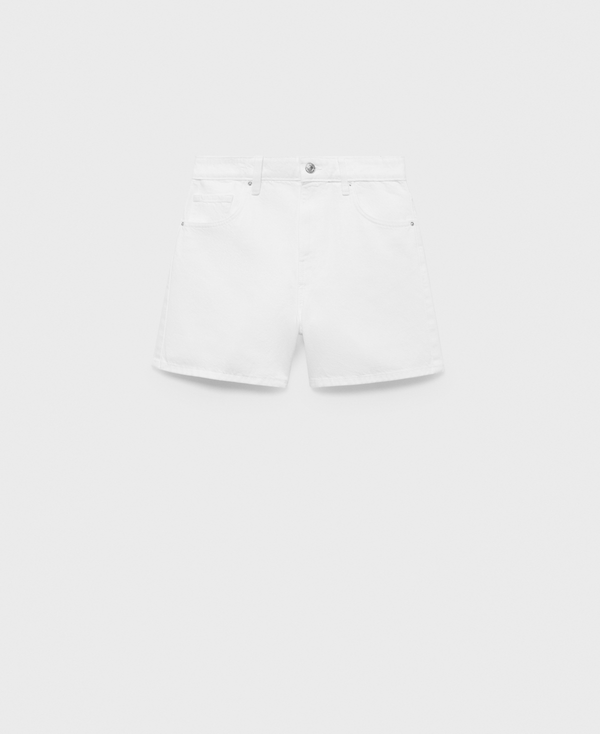 Mango Women's High-rise Denim Shorts In White