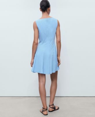 Women's Pleated Short Dress