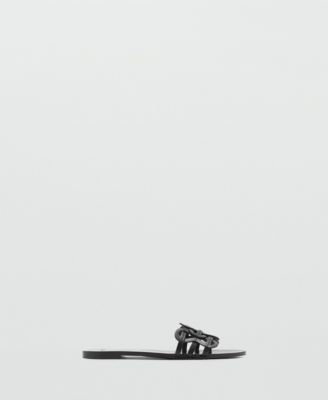 Women's Intertwined Strap Leather Sandals