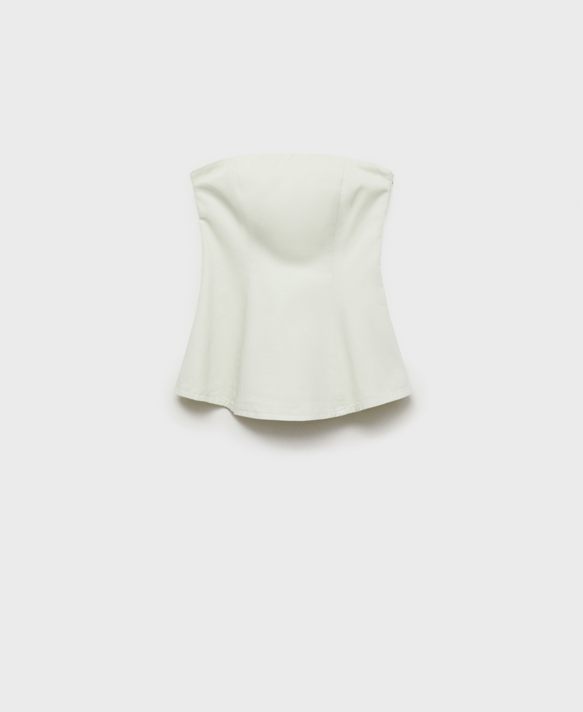Women's Strapless Flared Top - Green