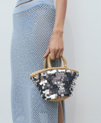 Women's Rhinestone Detail Knitted Skirt