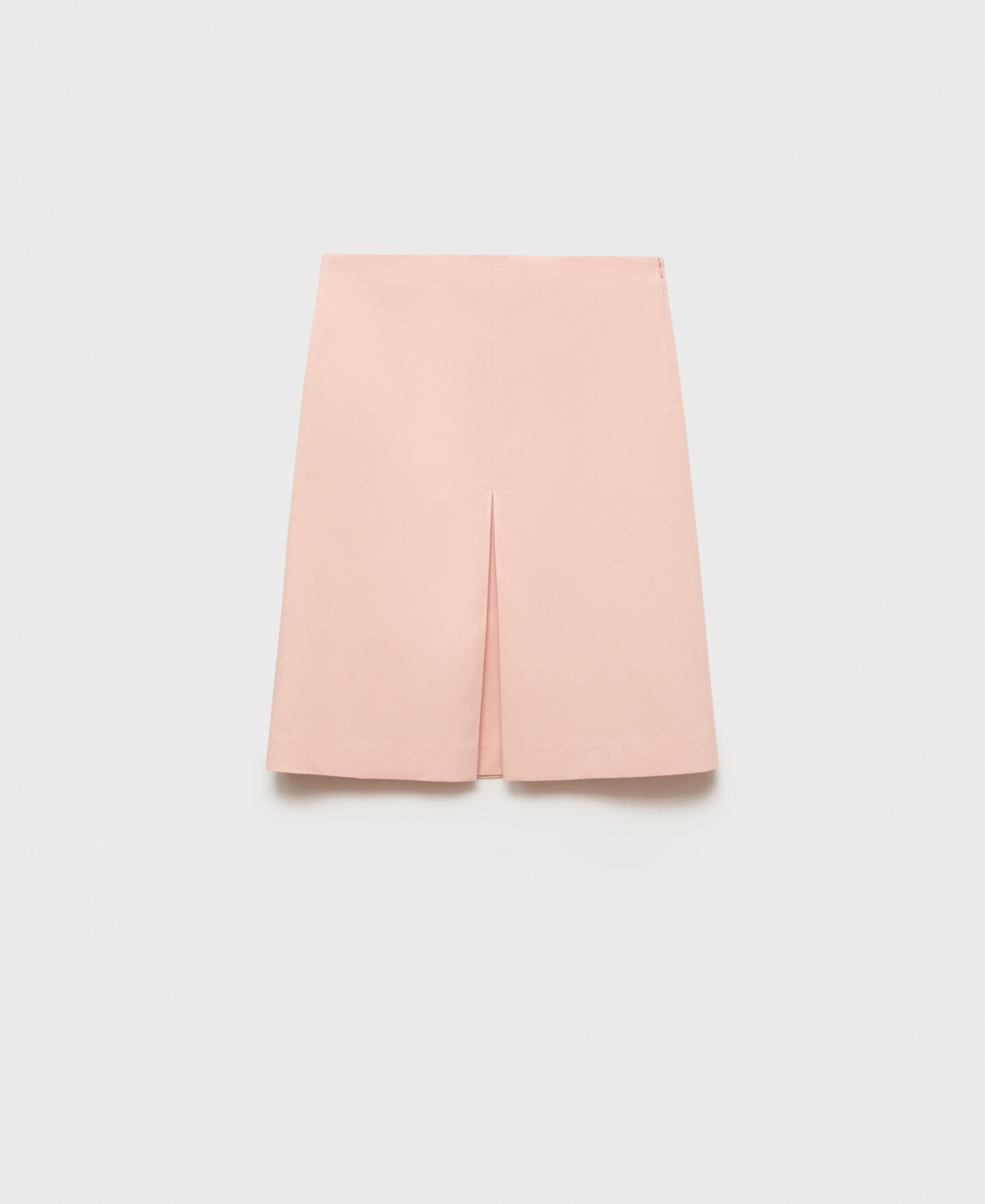 Mango Midi Cotton Skirt With Pleated Detail In Pink