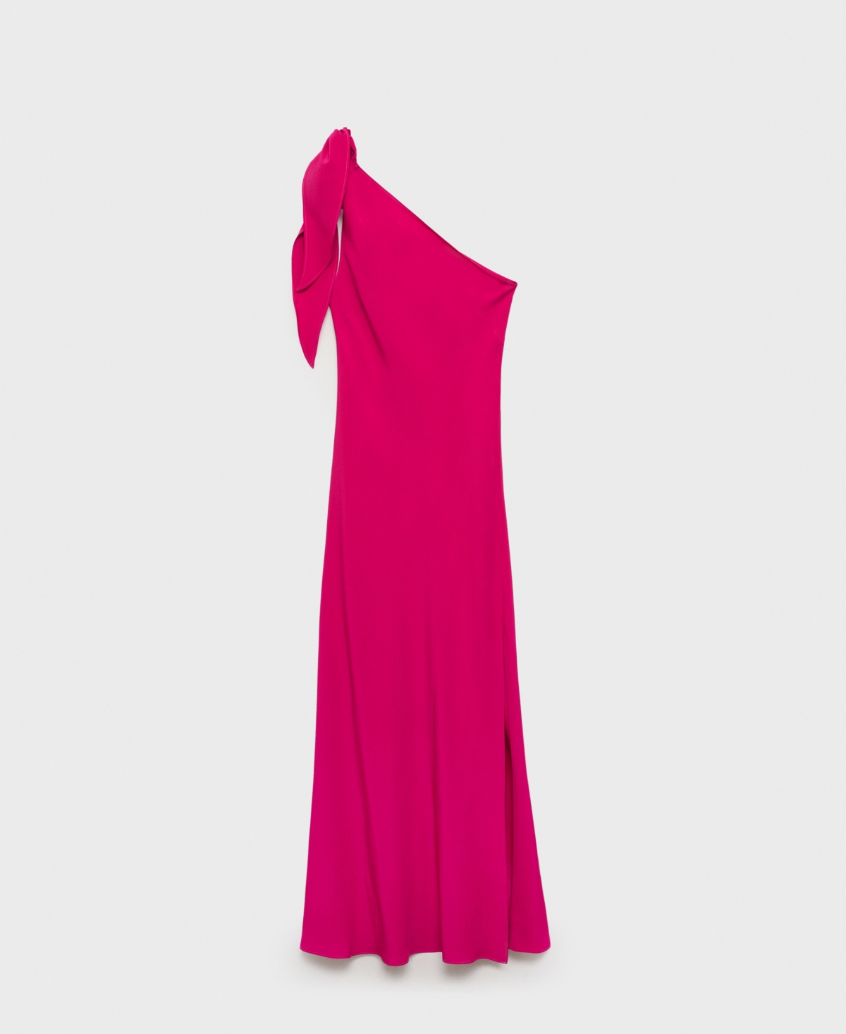 Mango Asymmetric A-line Dress In Red