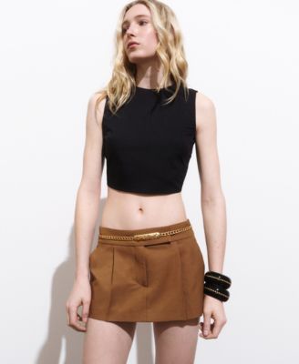 Women's Back Bowtie Crop Top