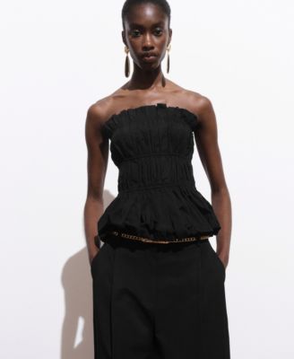 Women's Straight-Fit Pleated Pants