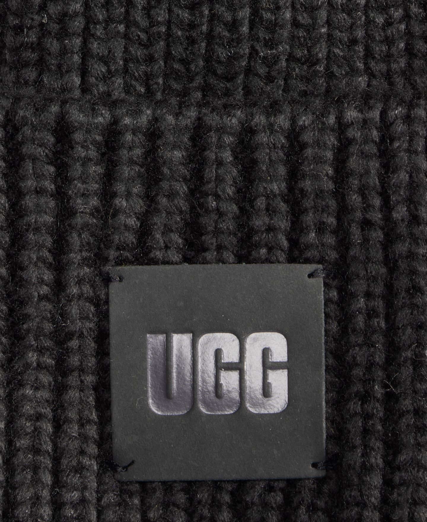 Мужская шапка UGG® Chunky Ribbed Beanie, цвет: Чёрный — фото 3