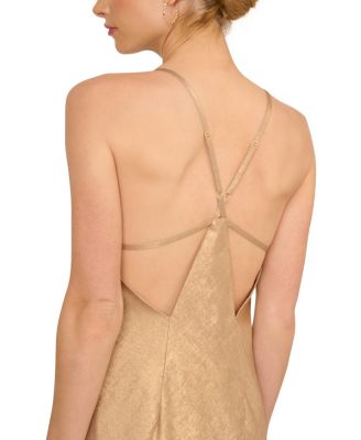 Women's Chiffon V-Neck Sleeveless Long A-Line Dress