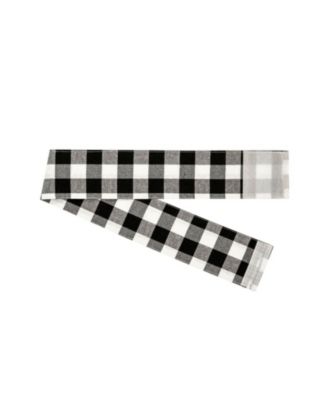 Plaid Country Farmhouse French Door Curtain Panel With Matching Tieback - 25W x 40L, Yellow