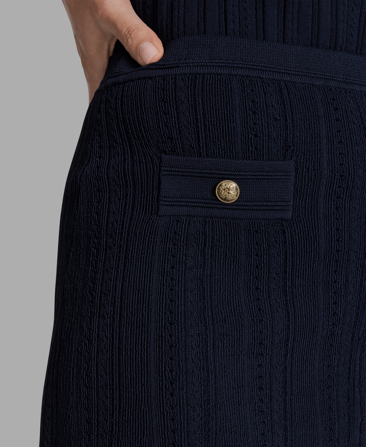 Bcbg Women's Textured-knit Mini Skirt In Black