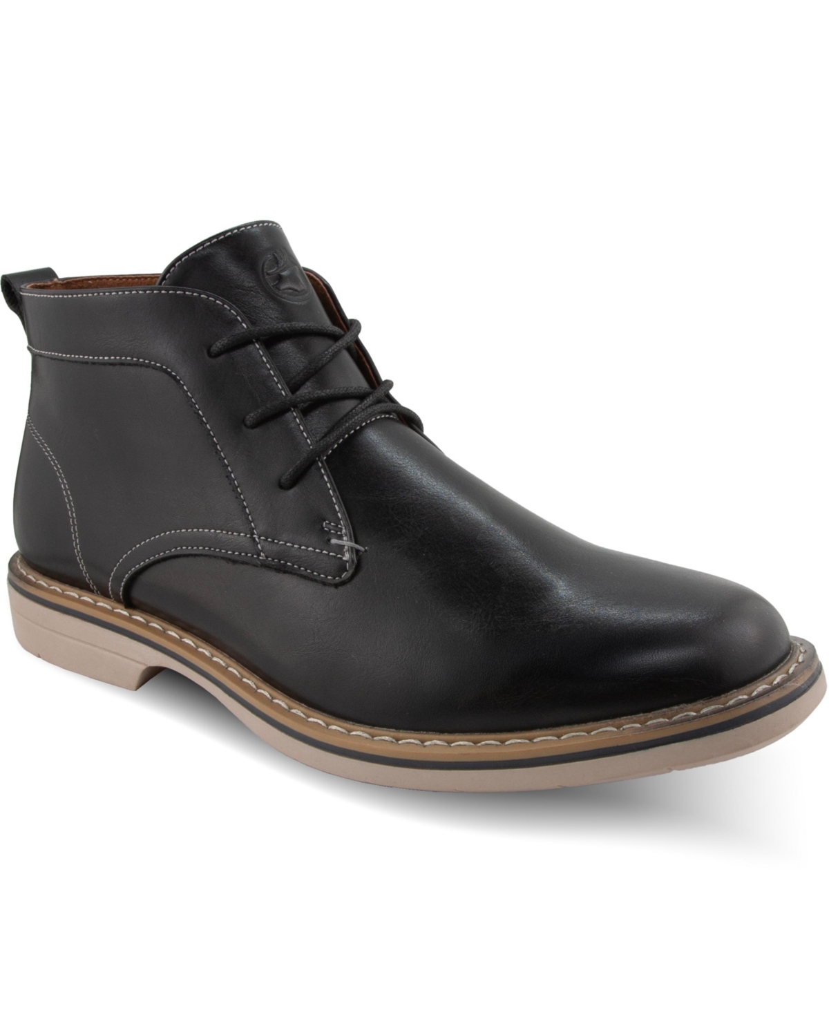 Deer Stags Garfield Plain Toe Chukka Boot In Black