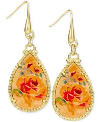 Patricia Nash - Aegean Blooms Teardrop Earrings