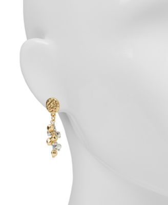 Two-Tone Multi-Dangle Earrings