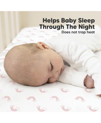 2pk Soothe Fitted Crib Sheets Neutral, Baby Crib Sheets, Fits Standard Nursery Baby Mattress