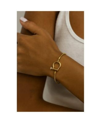 The Lucky Lock Horseshoe Carabiner Clasp Bracelet