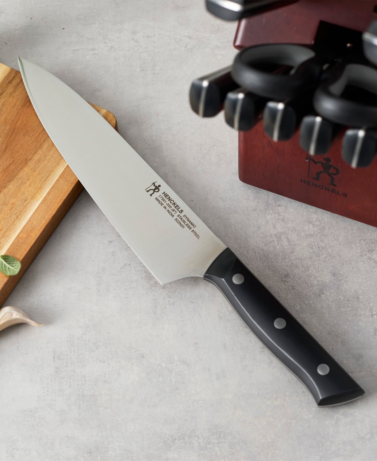 J.a. Henckels Stainless Steel 14-pc. Self-sharpening Knife Block Set In Black