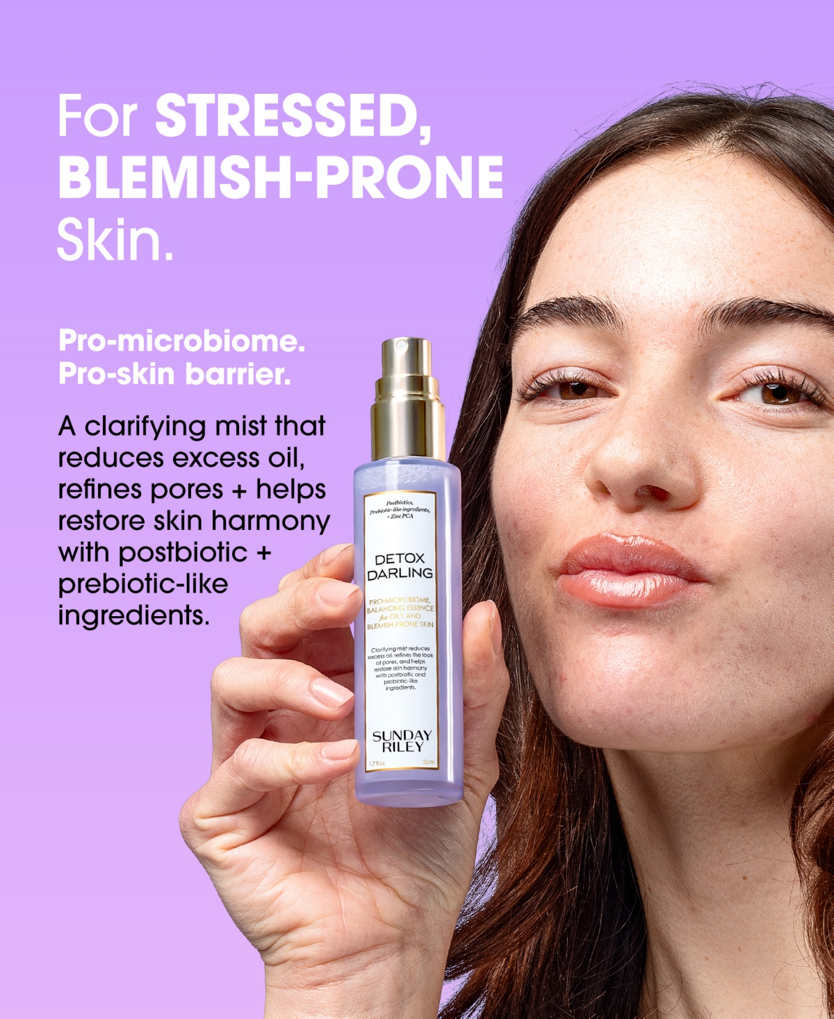 Sunday Riley Detox Darling Pro-microbiome, Balancing Essence For Oily & Blemish-prone Skin, 1.7 Oz. In Transparent