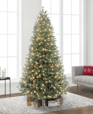 Puleo 7.5 ft. Pre-Lit Hampton Spruce Artificial Christmas Tree