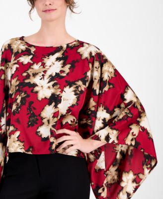 Women's Boat-Neck Dolman-Sleeve Top