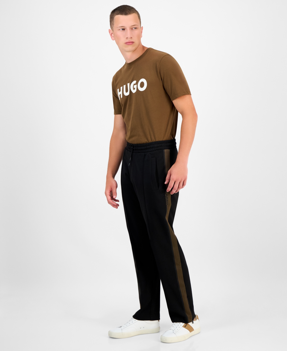 Hugo Boss Men's Derwent Relaxed Fit Track Pants In Black