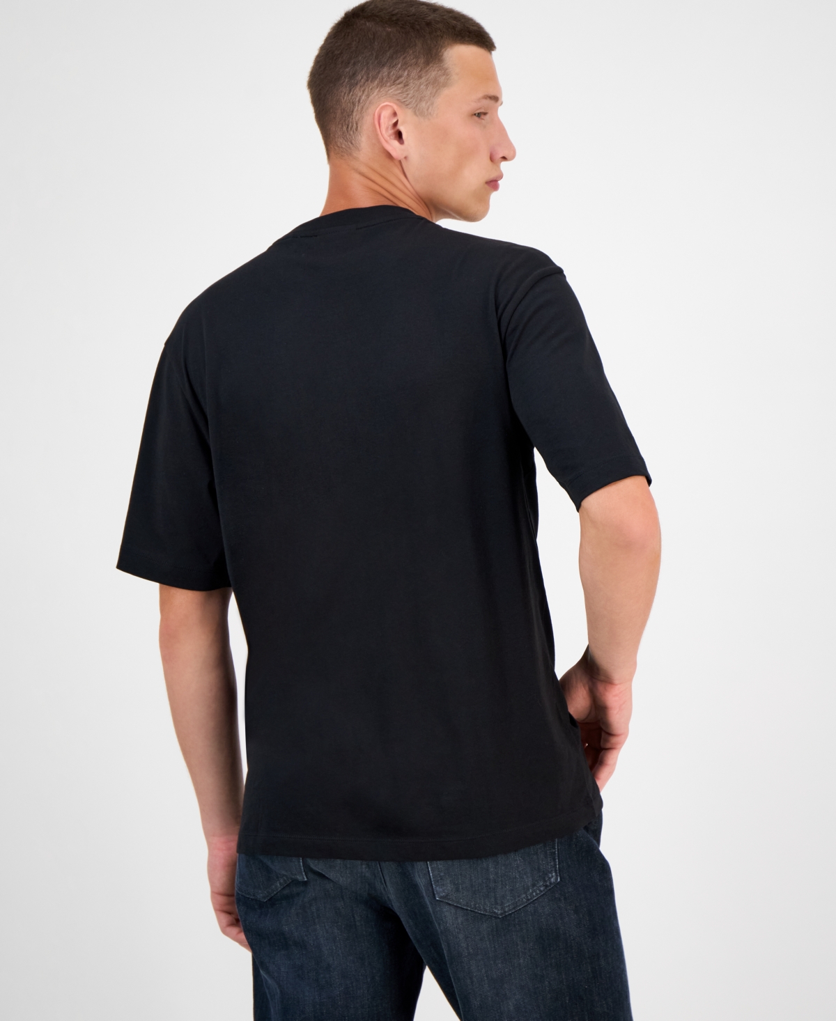 Hugo Boss Hugo By  Men's Nugix Cotton Graphic T-shirt In Black