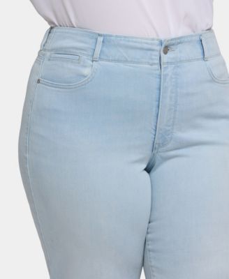Plus Size Brigitte Wide Leg Capri Jeans