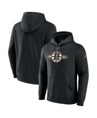 Fanatics - Men's Black Boston Bruins Secondary Logo Pullover Hoodie