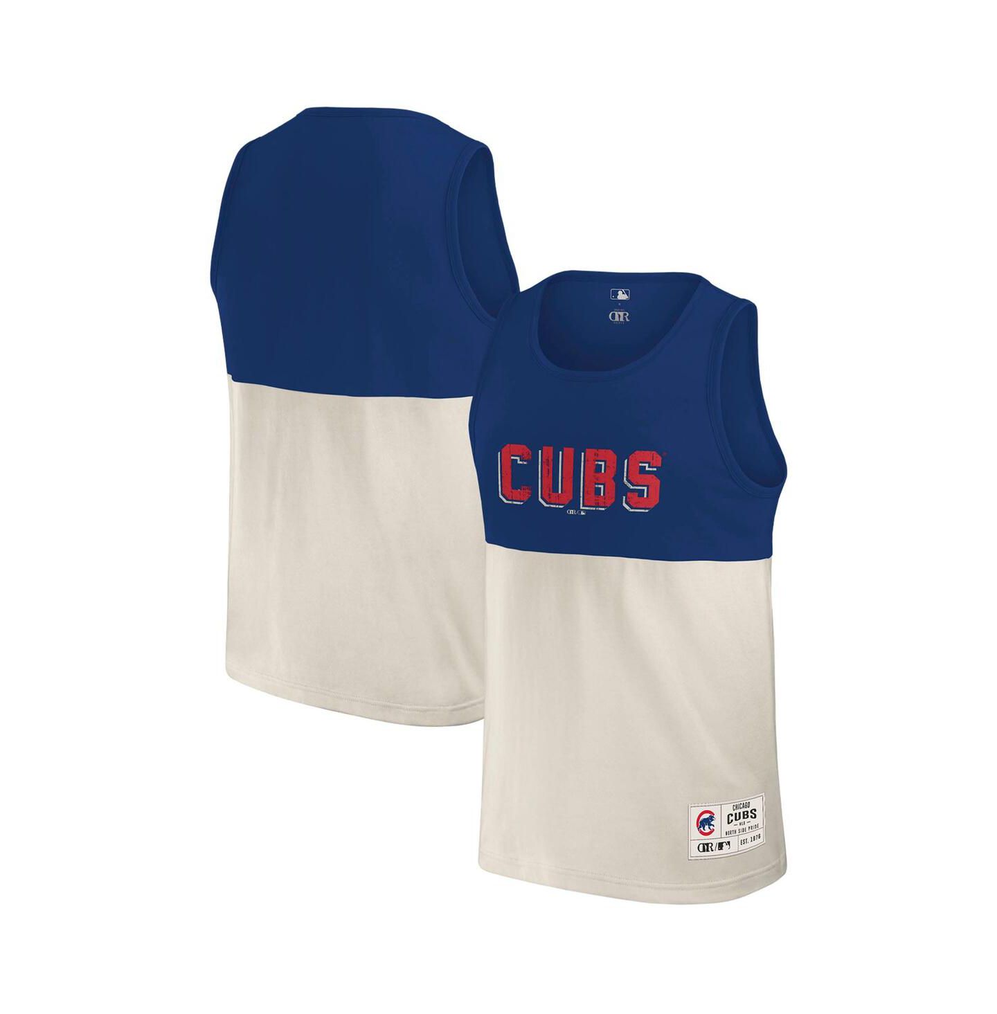 Мужской топ Fanatics Darius Rucker Collection by Royal/Cream Chicago Cubs Color Block — фото 1