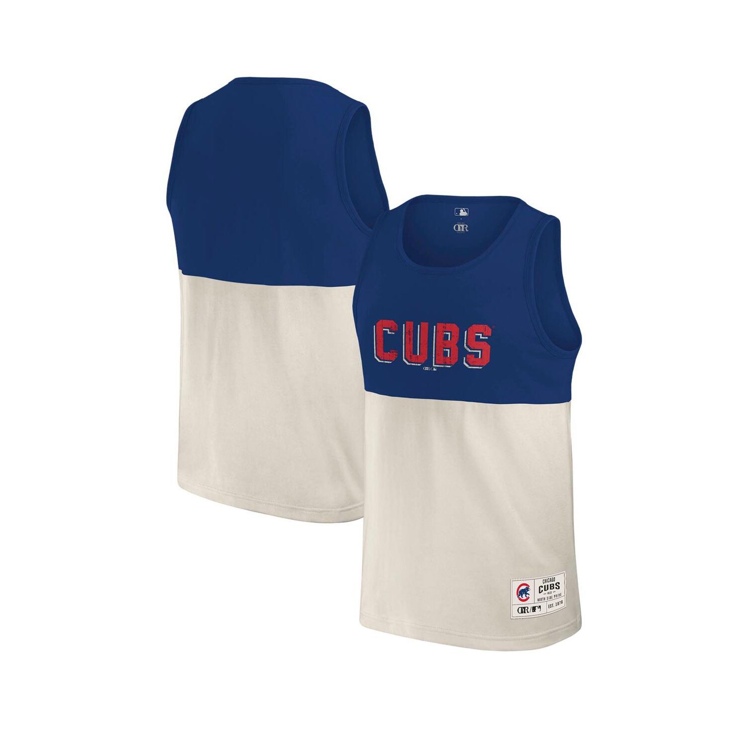 Darius Rucker Collection by Men's Royal/Cream Chicago Cubs Color Block Tank Top