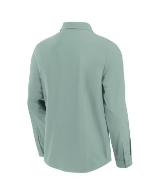 Men's Green Seattle Mariners Front Office Long Sleeve Button-Up Shirt