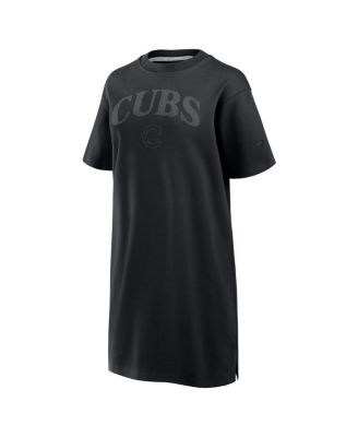 Women's Black Chicago Cubs Elements Cotton Dress