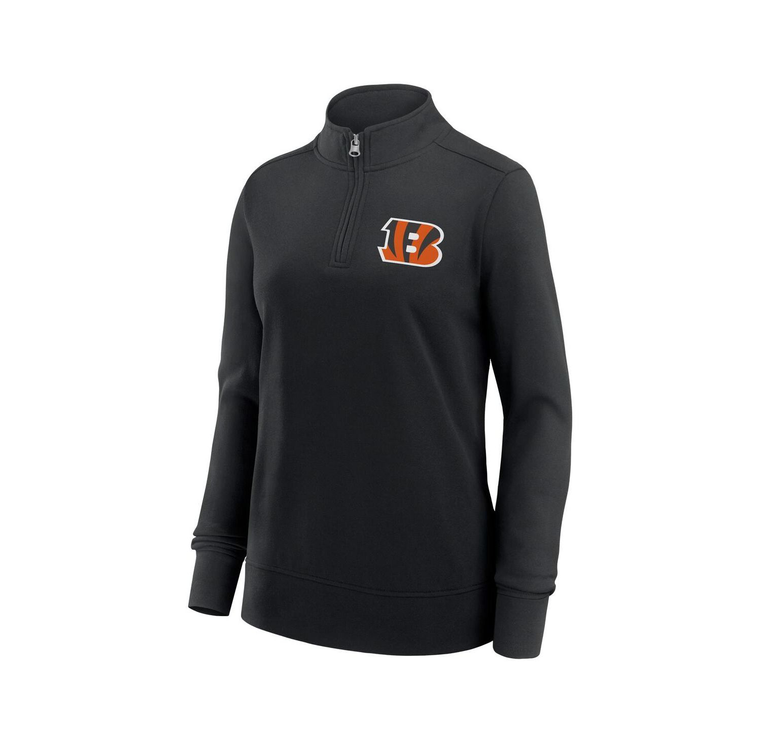 Women's Black Cincinnati Bengals Velocity Quarter-Zip Jacket